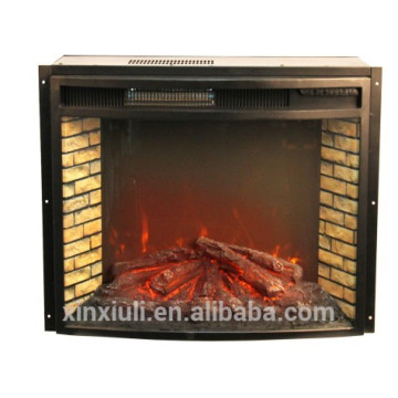 IF-1523 Curved Steel Decorative Electric Fireplace Insert Heater